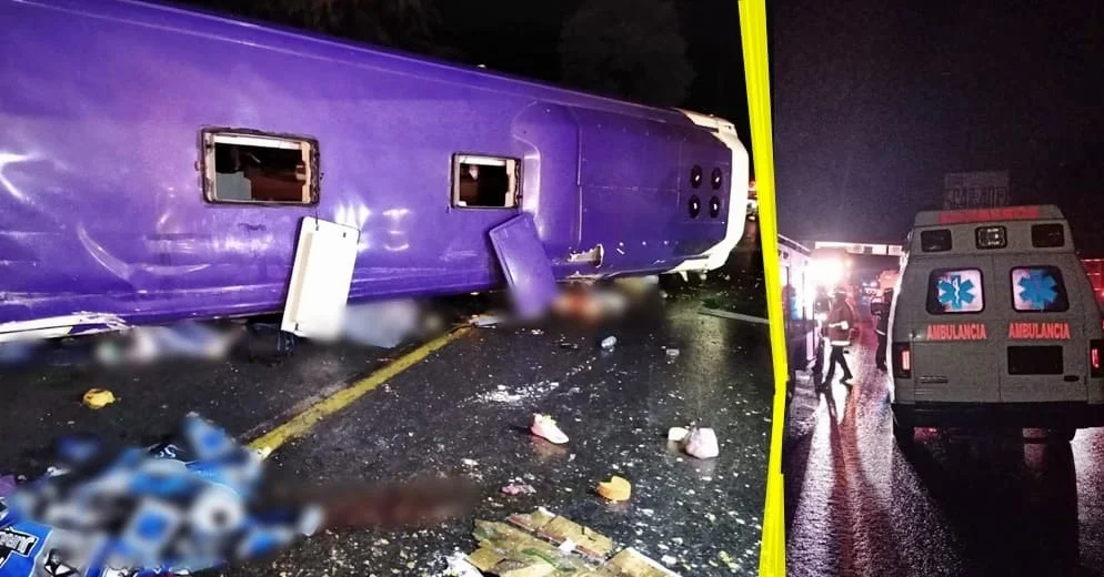 Vuelca autobús en la México-Toluca; hay 13 muertos y 24 lesionados (+Video)