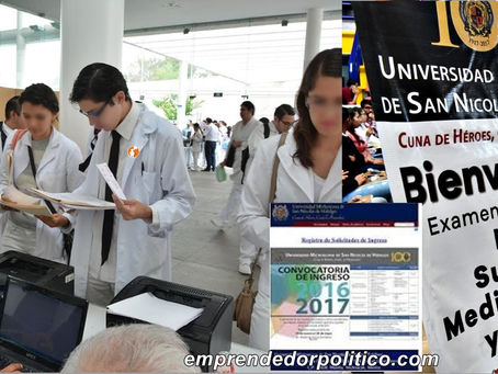 Más de 19 mil jóvenes se resistraron a la convocatoria de nuevo ingreso de la UMSNH