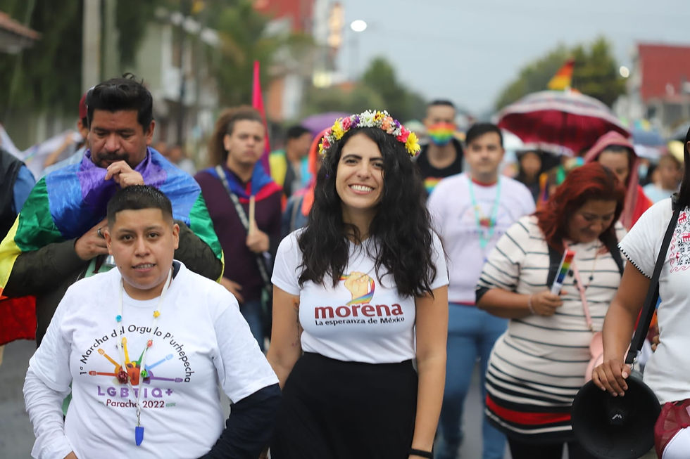 La Meseta P’urhepecha derrumba barreras de odio con la primera marcha del orgullo LGBTIQ+: Giulianna Bugarini