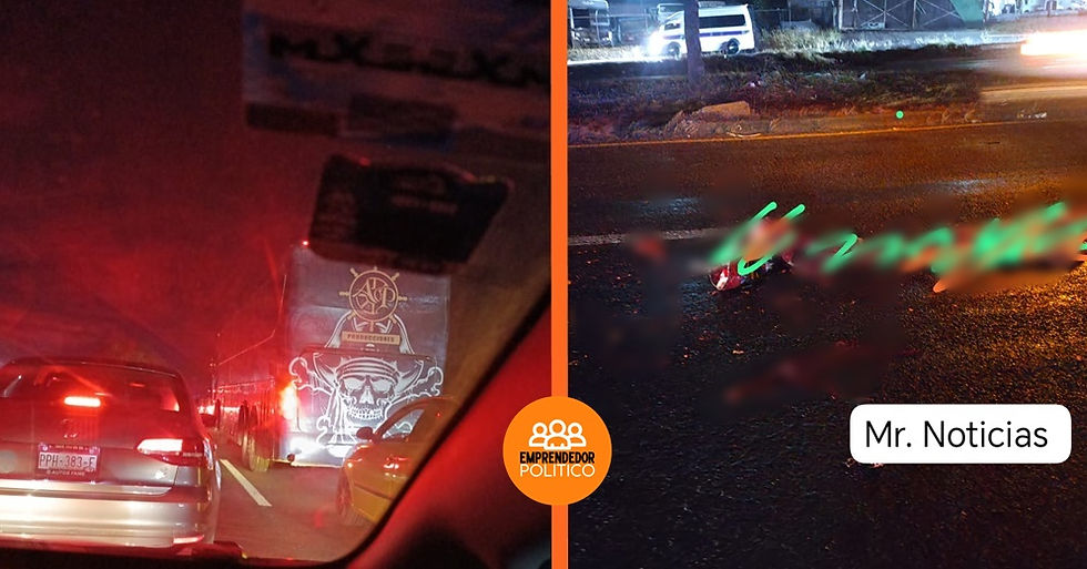 En primeros minutos del 2026, mujer mu3re atropellada por varios autos en la Morelia - Salamanca