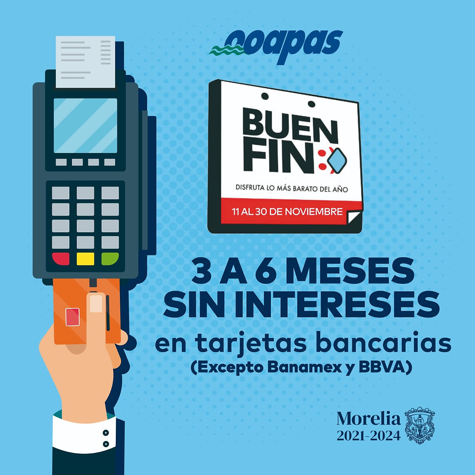 Atención: El OOAPAS se suma al Buen Fin con descuentos en multas y recargos