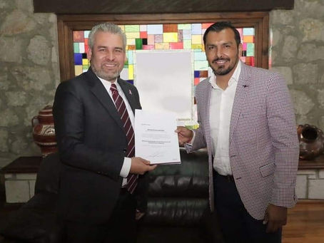 Raúl Morón Vidal nuevo titular del CECUFID recibe nombramiento por Bedolla