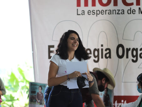 En Morena estamos en movimiento y no nos vamos a detener: Giulianna Bugarini