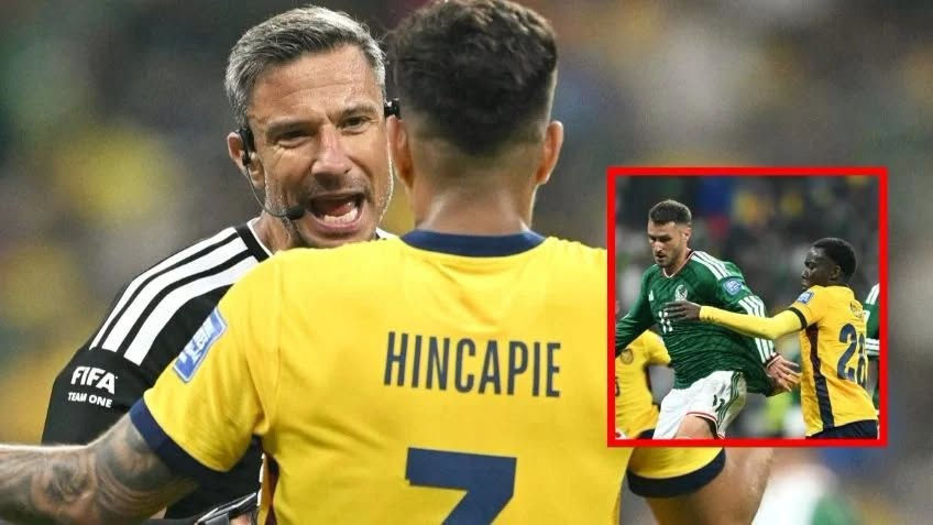 Revelan la frase que Piero Hincapié le dijo a Santiago Giménez antes de ser expulsado