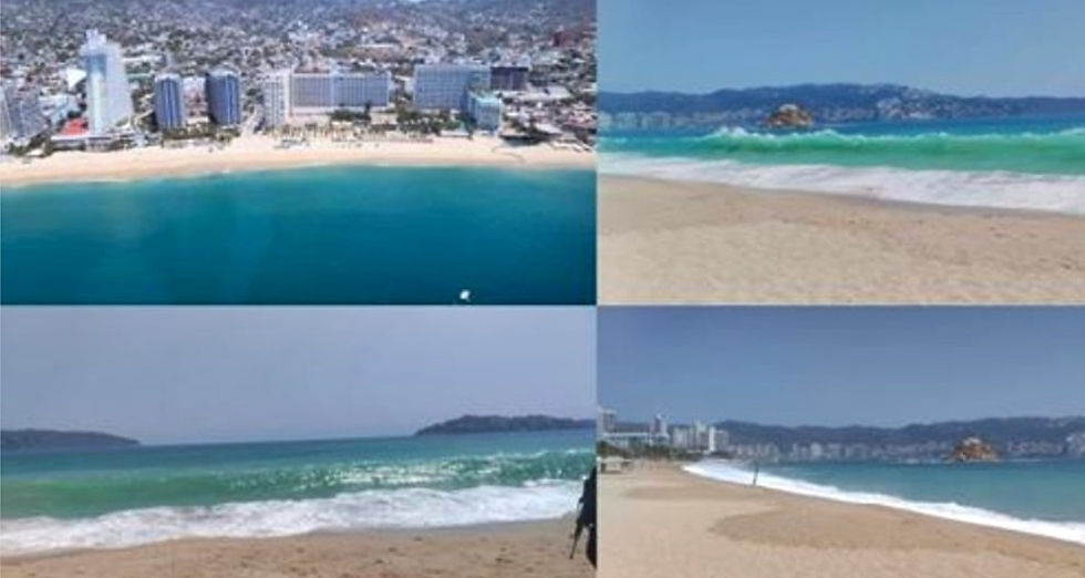 ¡No! No es el Caribe; así luce Acapulco en plena cuarentena por coronavirus (+Video)