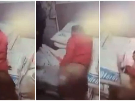 Karma: Sujeto entra a robar y dueños lo sorprenden y lo agarran a tablazos en México (+Video)