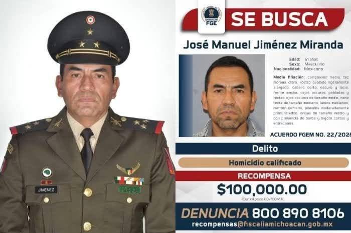 Se ofrecen 100 mil pesos de recompensa por el ex jefe de escoltas de Carlos Manzo