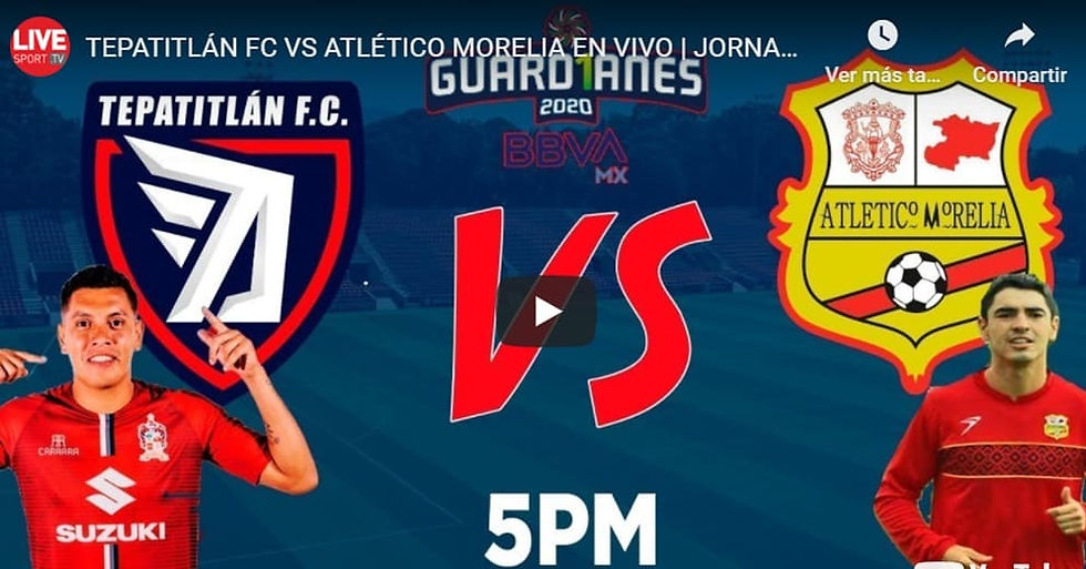 En este link puedes sintonizar el encuentro del Atlético Morelia vs Tepatilán