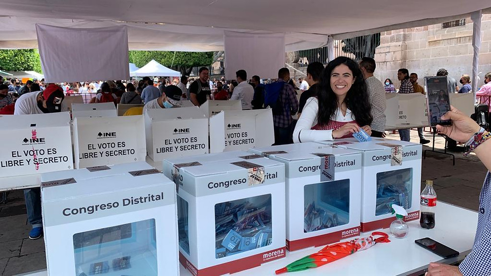 Con la participación de más de 170 mil personas, Morena demostró organización: Giulianna Bugarini
