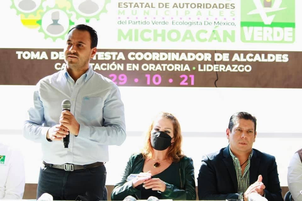 Alcaldes del Partido Verde, avalan presupuesto propuesto por Ramírez Bedolla