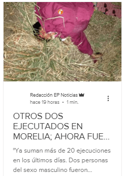 Ola de ejecuciones en morelia