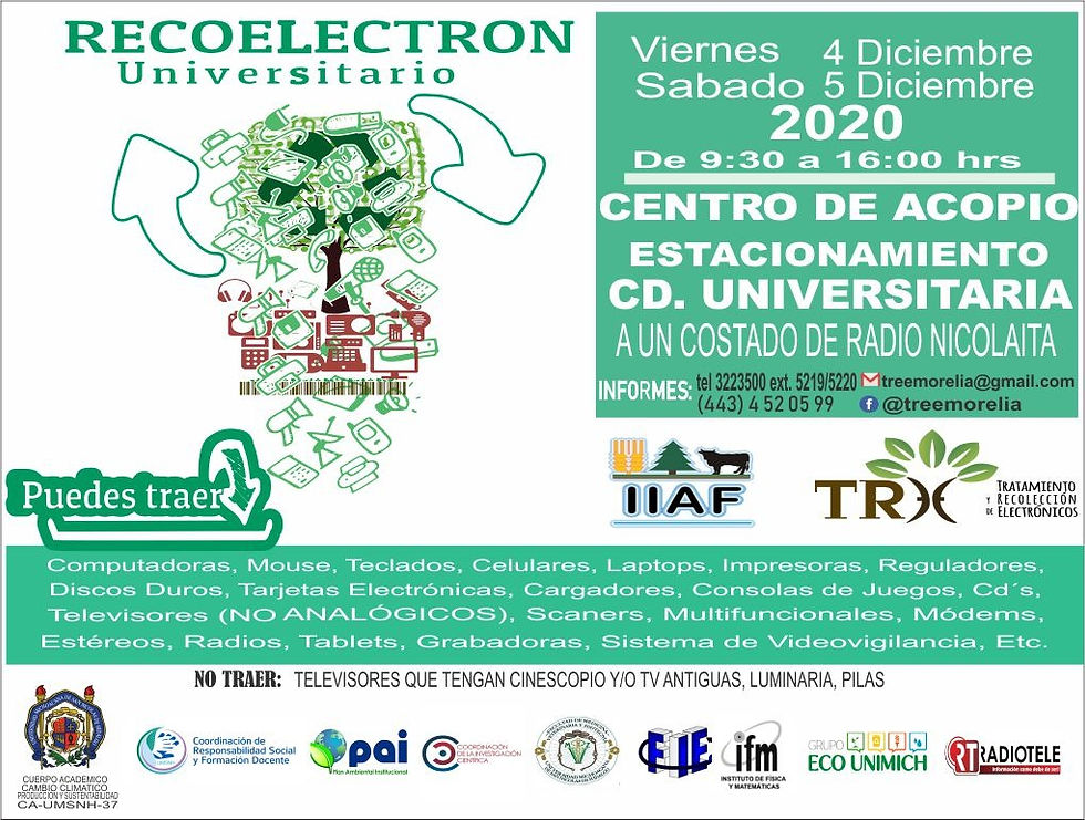 #UMSNH: Este viernes y sábado se realizará el Recoelectrón 2020