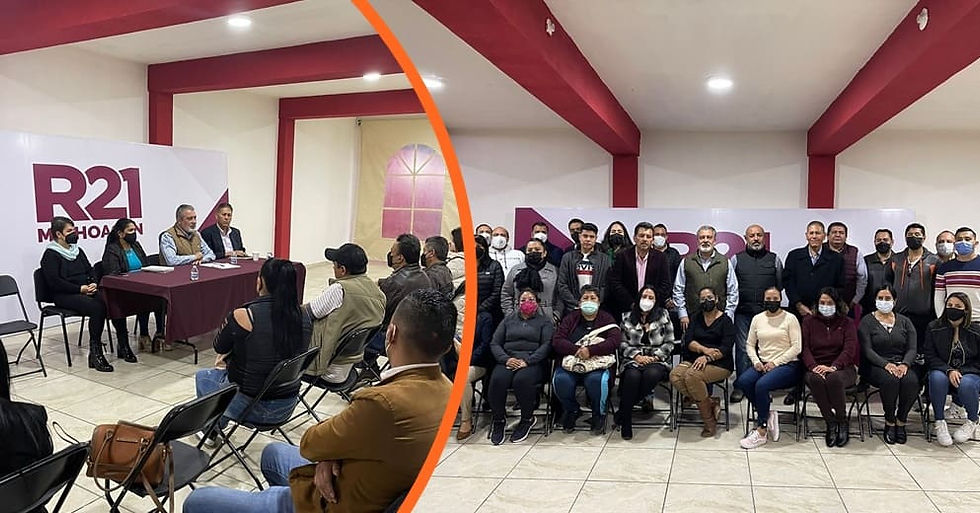 Afina Raúl Morón estructura distrital de R21 en Morelia