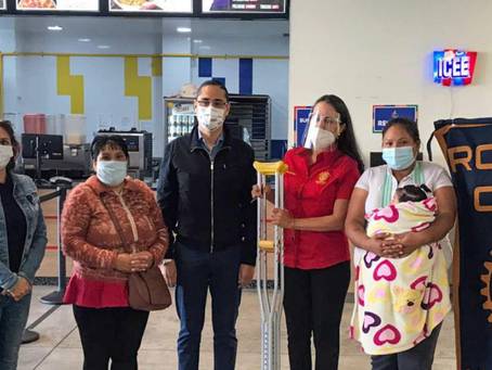 Miguel Ángel Villegas y Club Rotario entregan aparatos ortopédicos