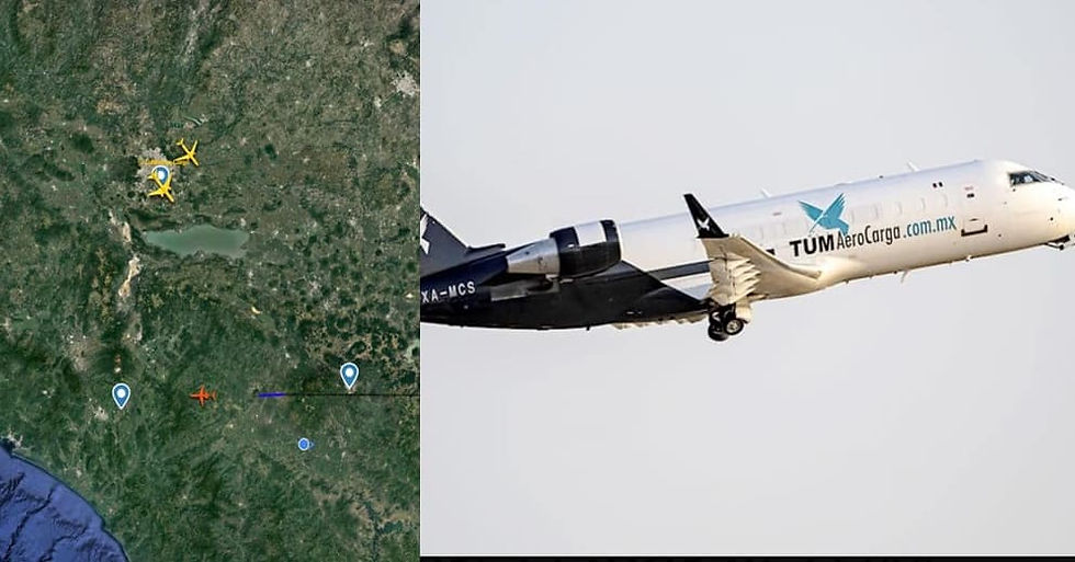Saldo de 5 fallecidos tras desplome de avión de carga en Michoacán