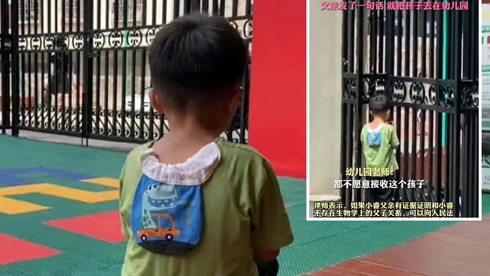 Padre abandonó en escuela a un niño tras enterarse que no es su hijo biológico