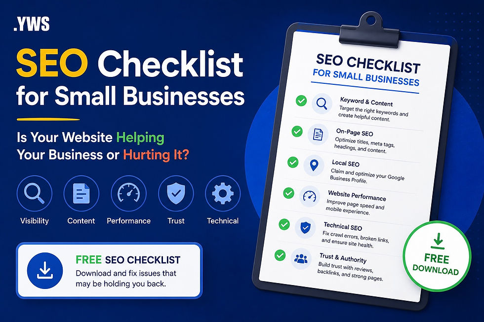 SEO Checklist for Small Businesses: Is Your Website Helping Your Business or Hurting It?
