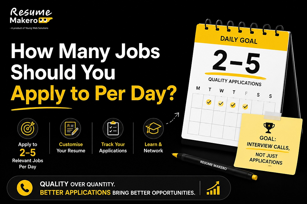 How Many Jobs Should You Apply Per day