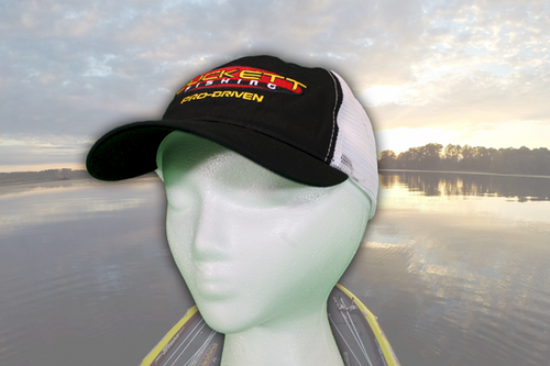 BLACK AND WHITE MESH HAT | Duckett Fishing