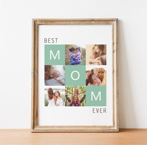 Personalized Mother's Day Gift, Shrift Gift Etsy Shop, Best Mom Ever, Wall Art Print 