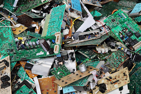 electronic circuits garbage as backgroun