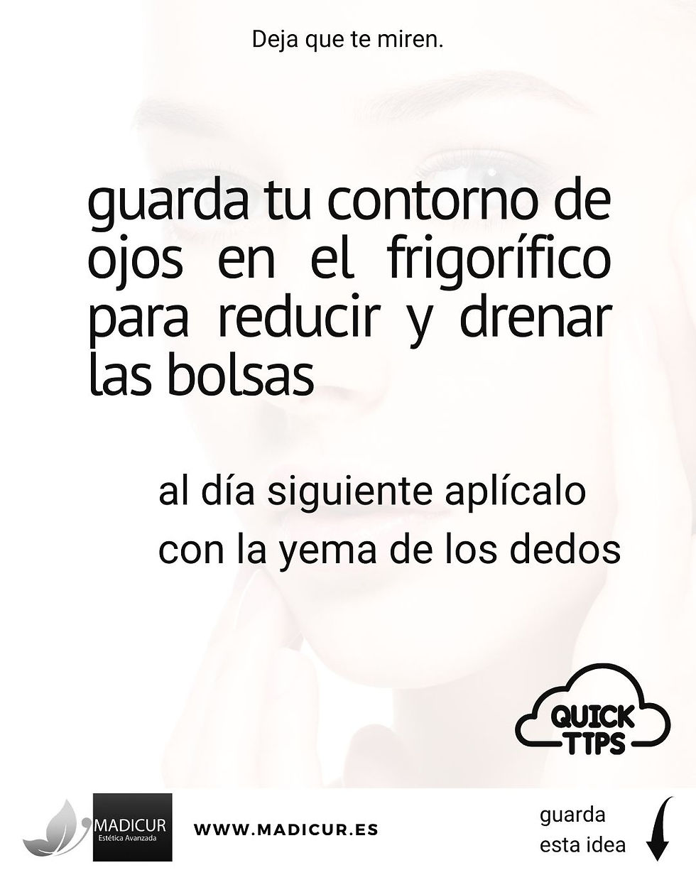 truco rapido para el contorno de ojos