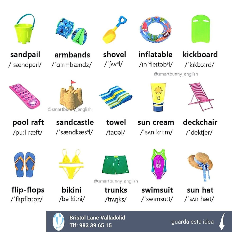 beach vocabulary