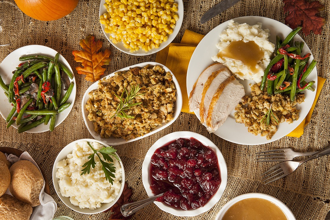 Arranged Food and Objects