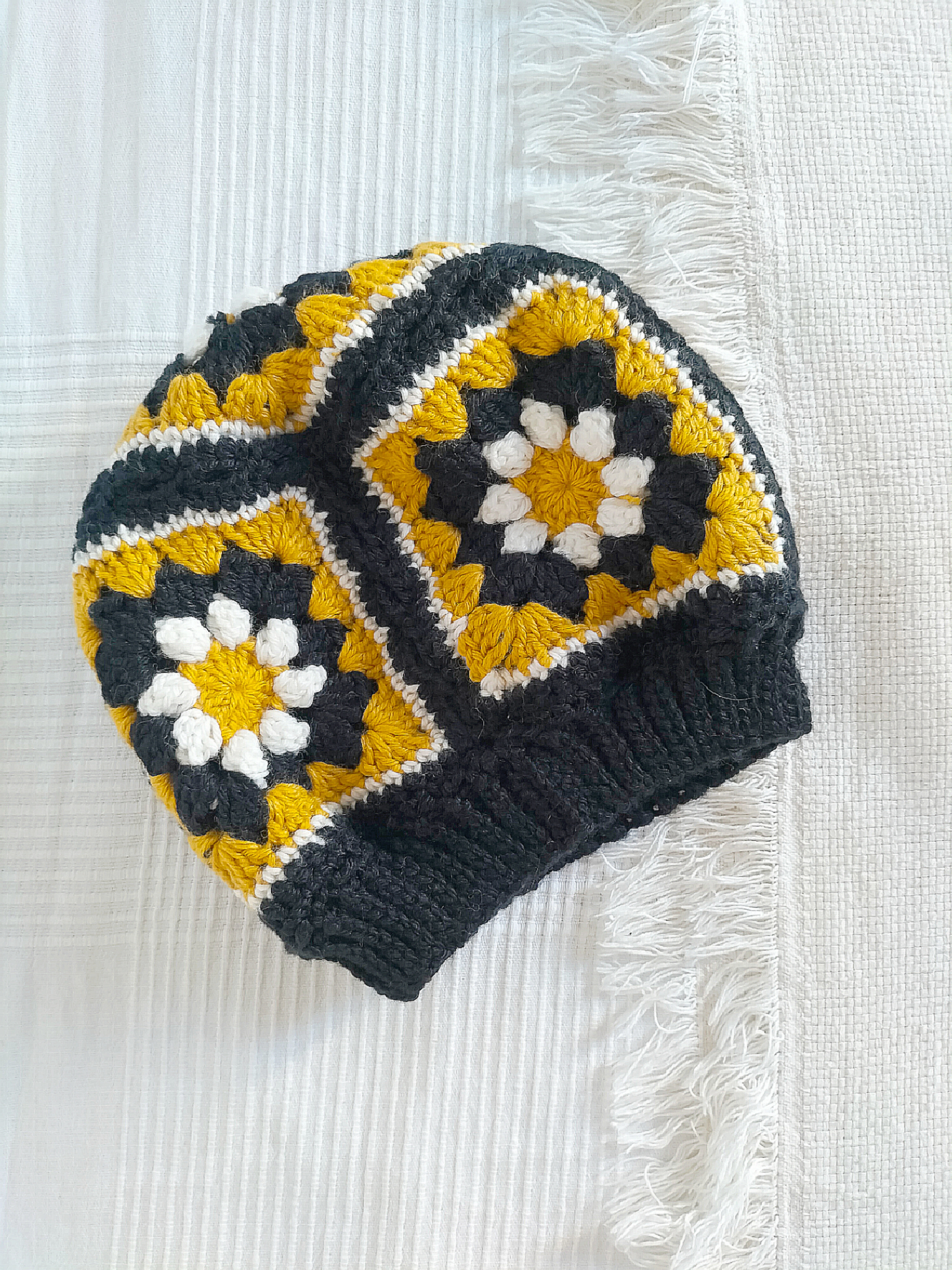 Bonnet Granny Margaritas Blanches