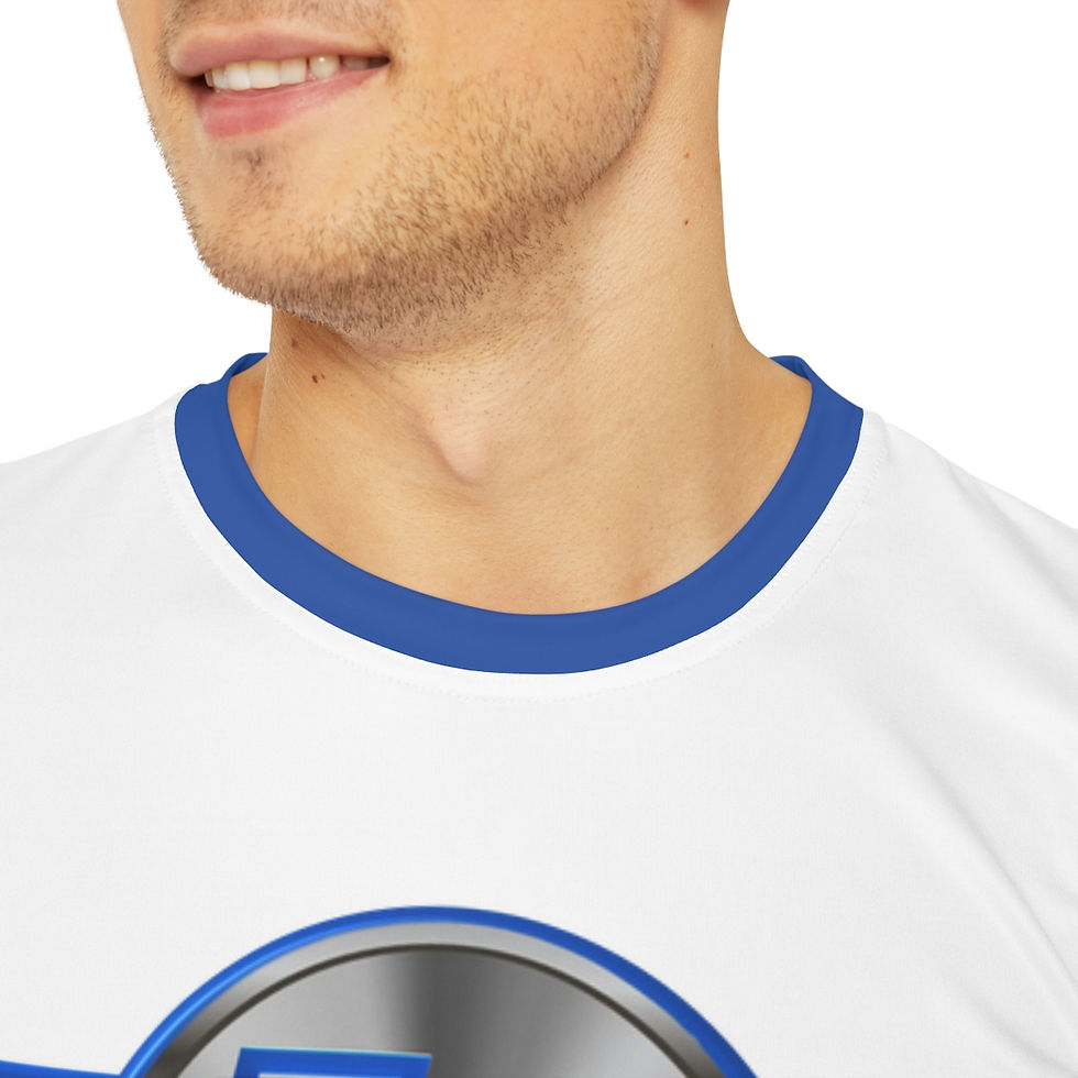 Thumbnail: FC BLUE & WHITE Men's Polyester Tee