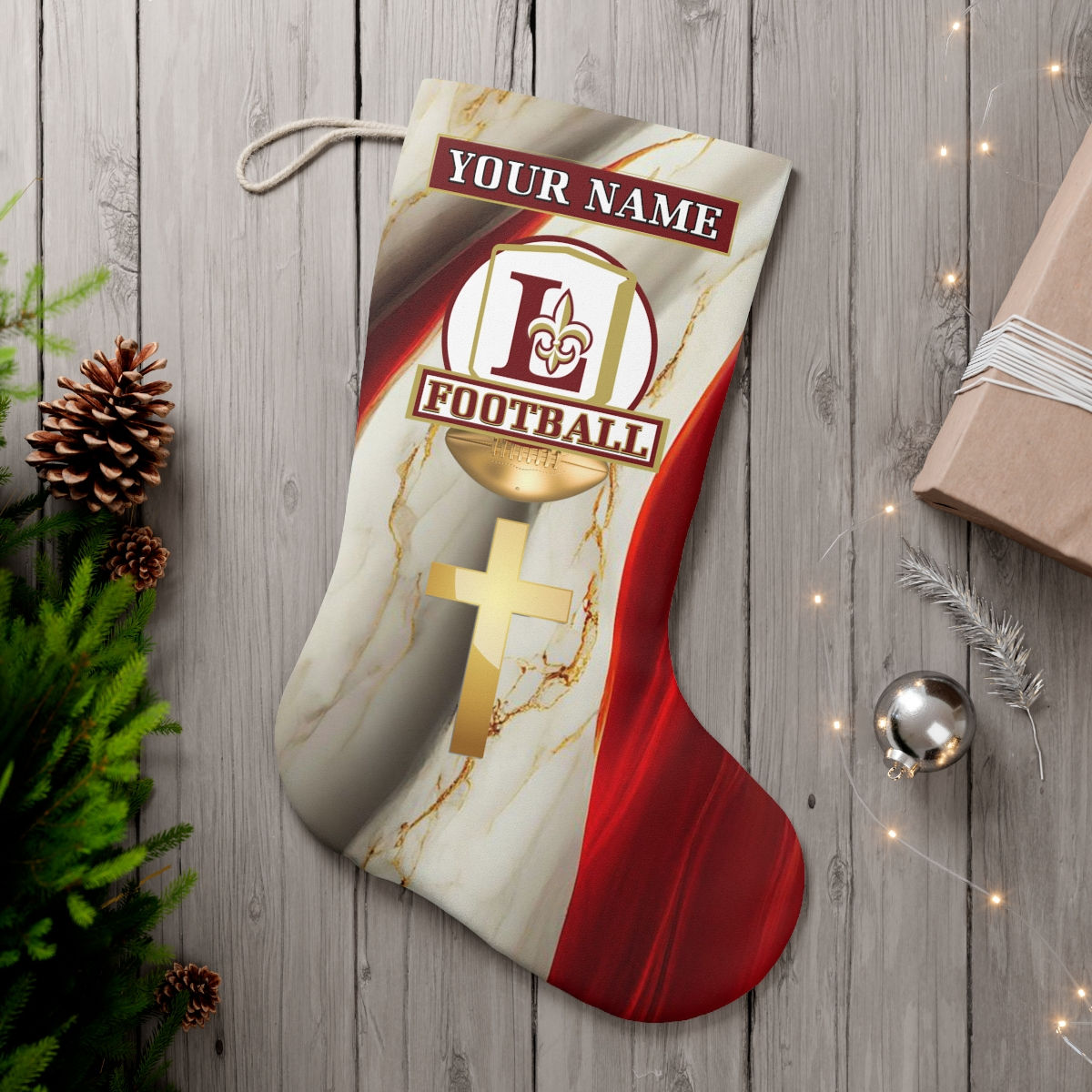 LHS FOOTBALL Santa Stocking