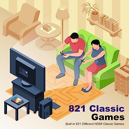 Thumbnail: Super NES with 2 Wired Controllers and Built-in 821 Games, HDMI HD Output