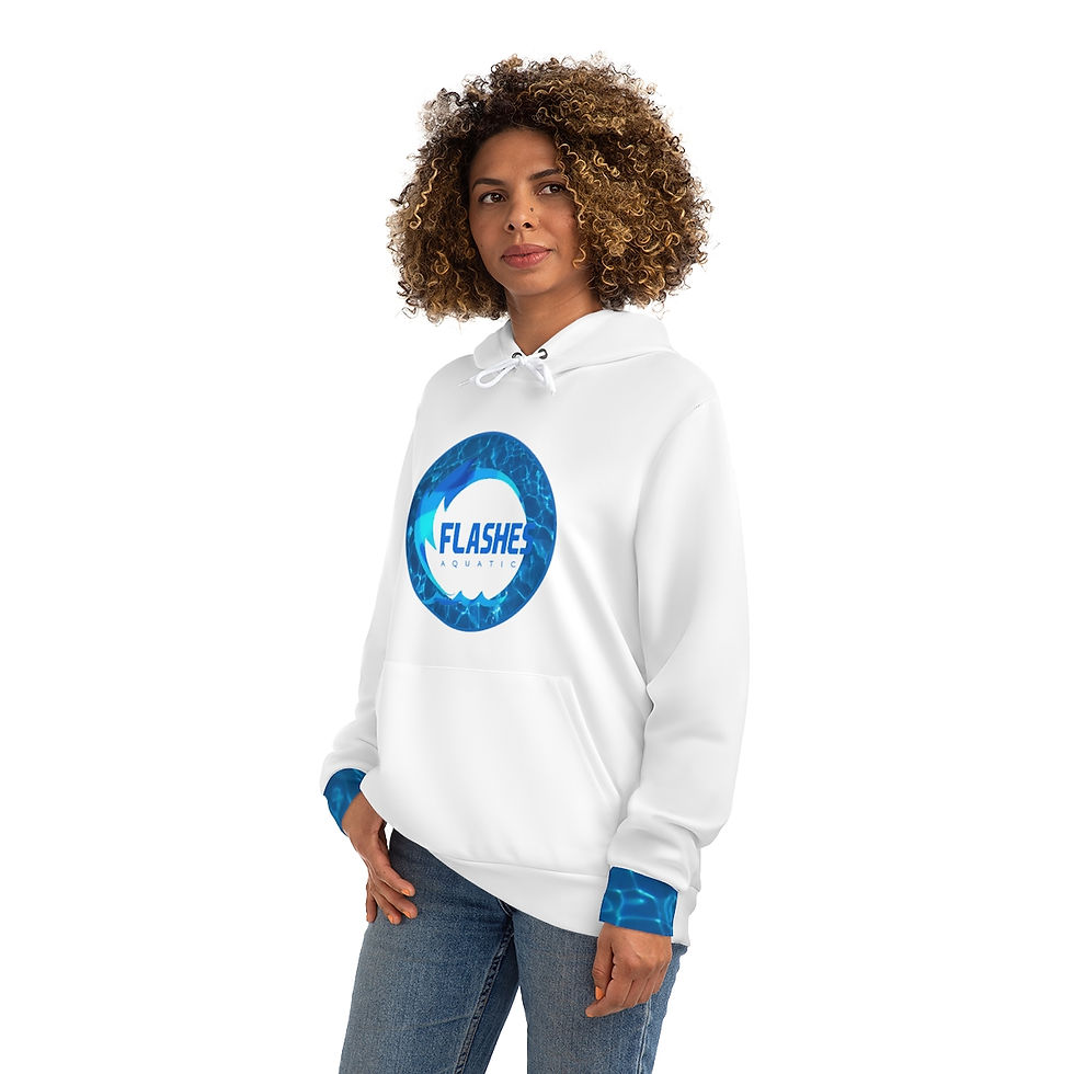 Thumbnail: FC AQUATICS SWIMMING White Hoodie (AOP)