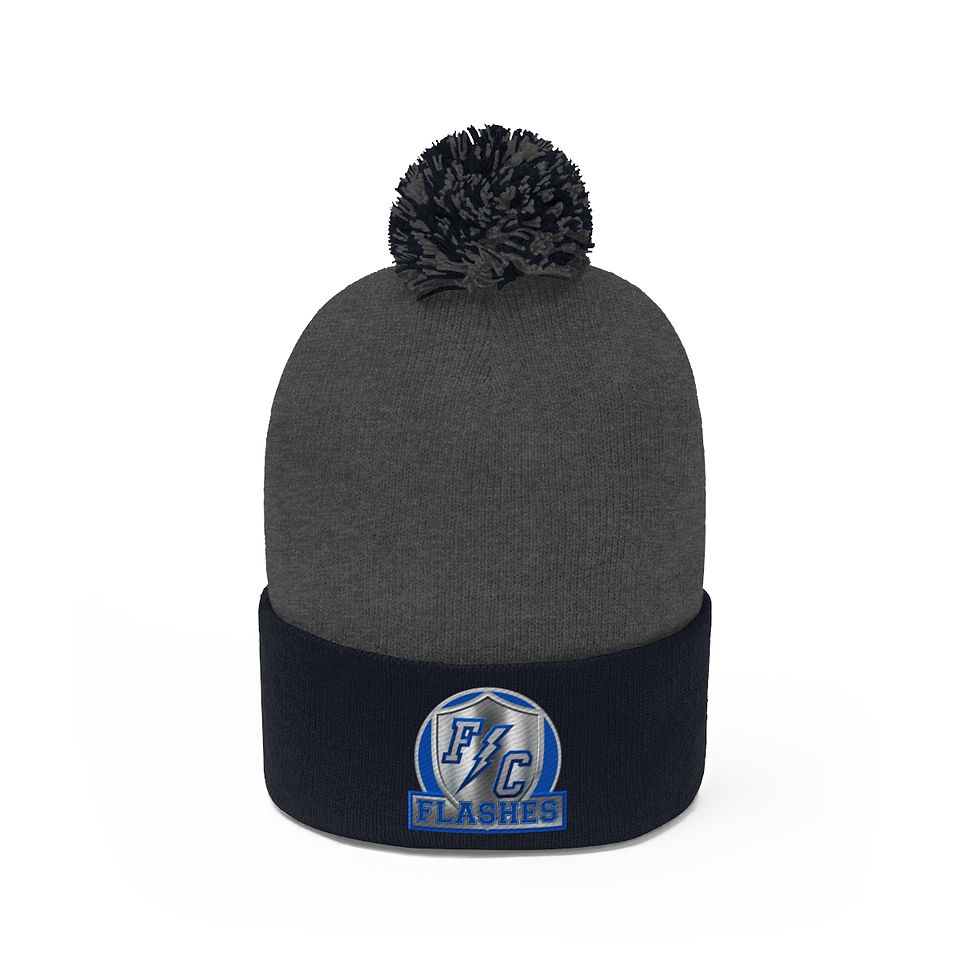 Thumbnail: FC SHIELD BLUE Pom Pom Beanie