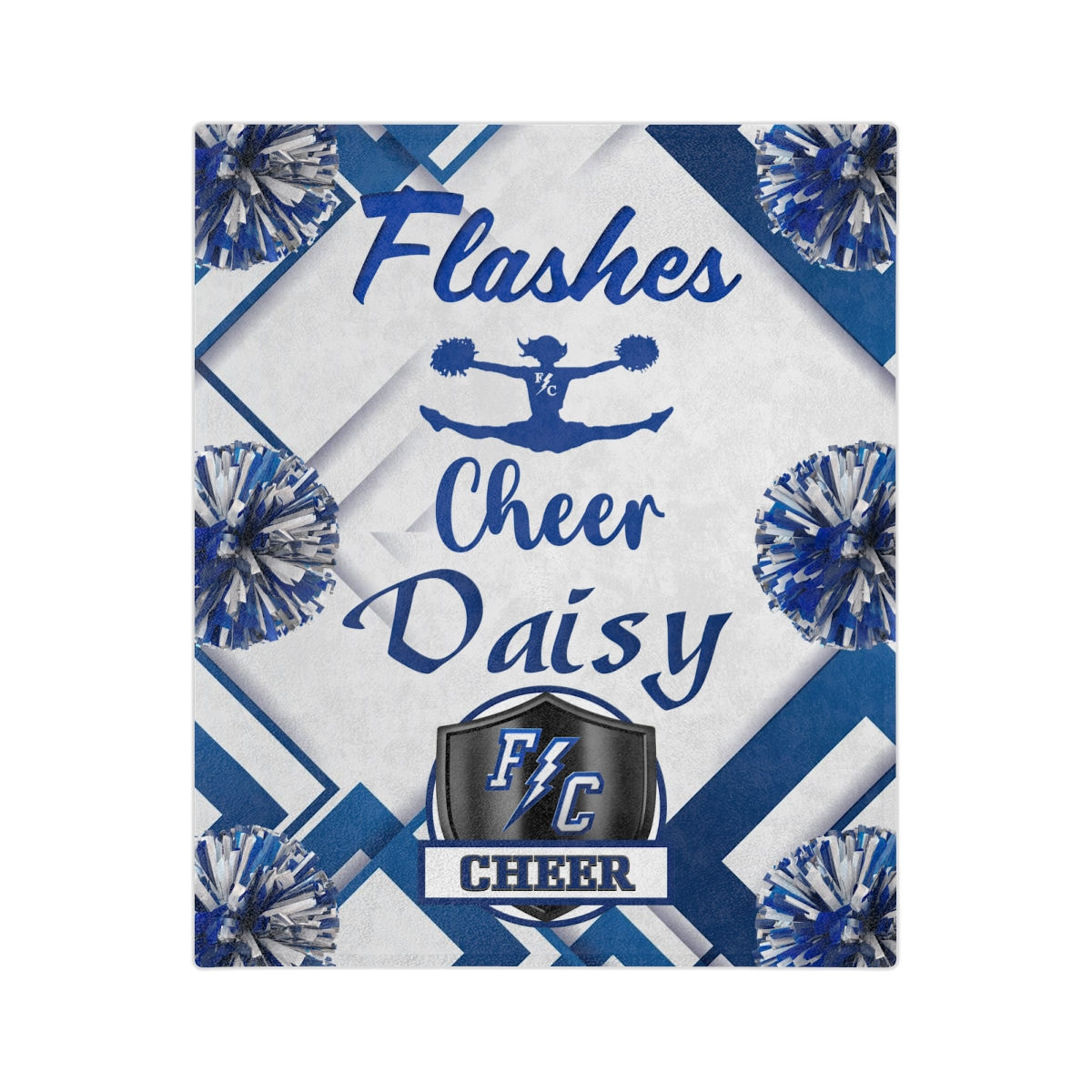 CHEER Daisy VERSION 1.0 Velveteen Minky Blanket 1 one sided 50x60 only