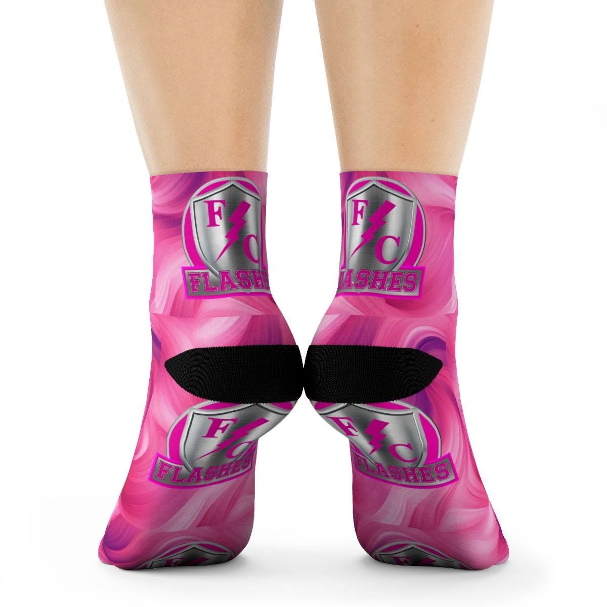 FC SHEILD PINK Crew Socks