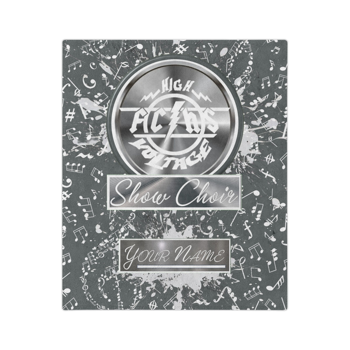 FC HIGH VOLTAGE Gray and White Special Edition 1.3 Edition Velveteen Blanket