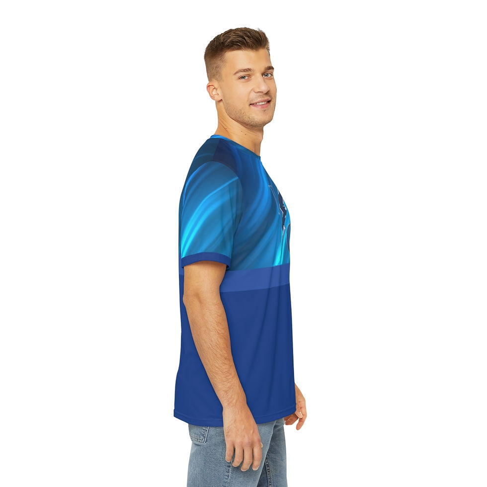 Thumbnail: FC BLUE STEEL BLUE CUSTOM Men's Polyester Tee  