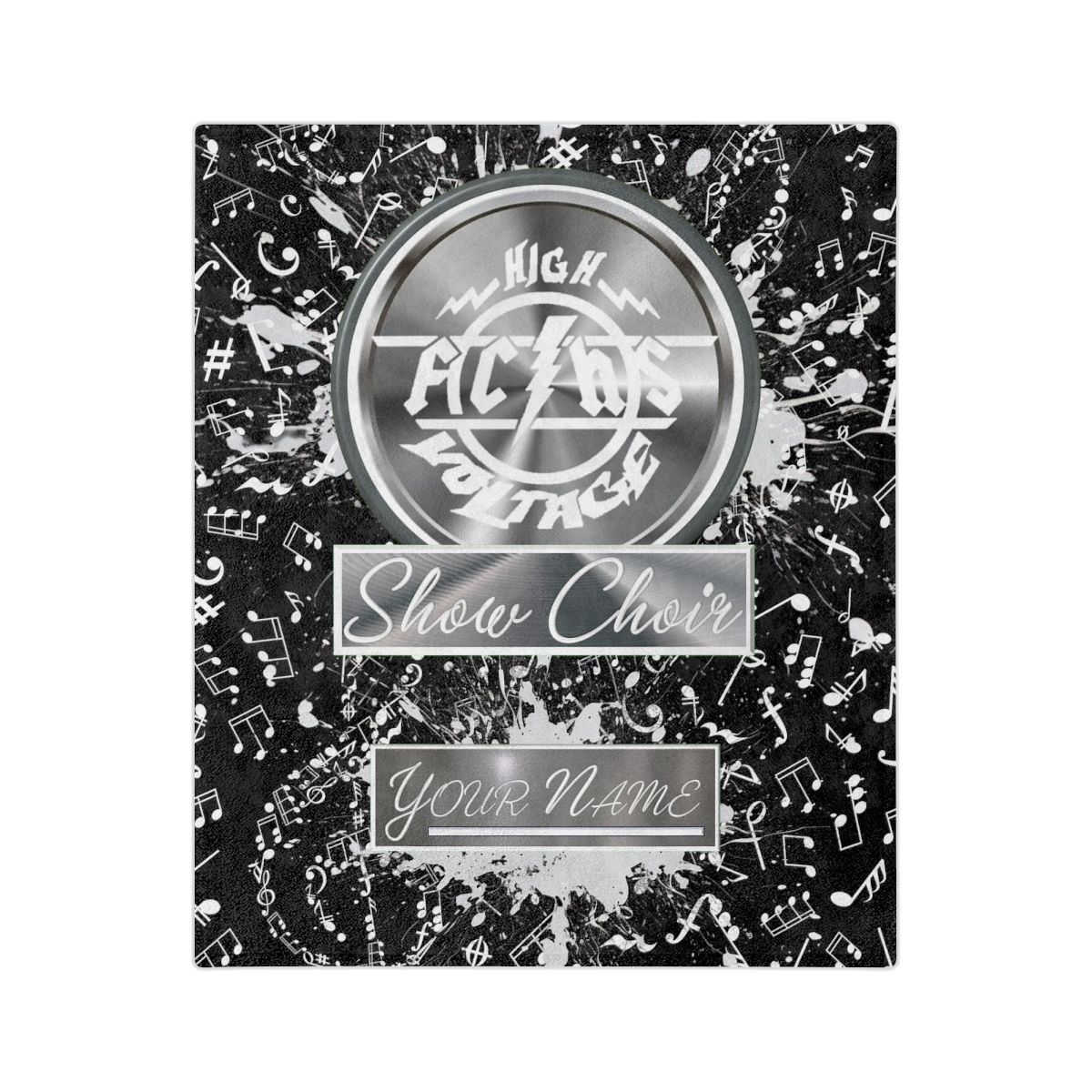 FC HIGH VOLTAGE Black and White Special Edition 1.3 Edition Velveteen Blanket