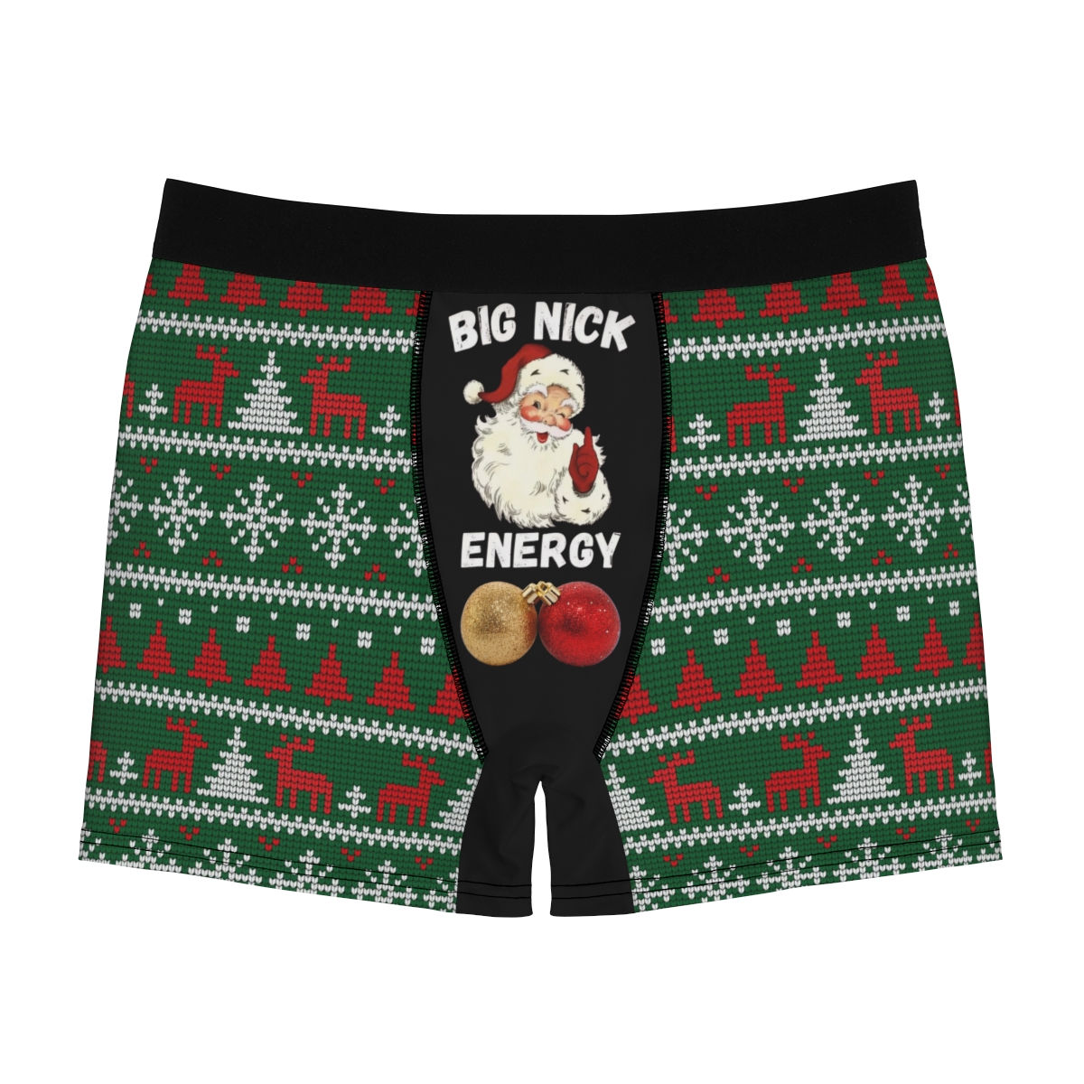 BIG NICK XMAS Men's Boxer Briefs (AOP)