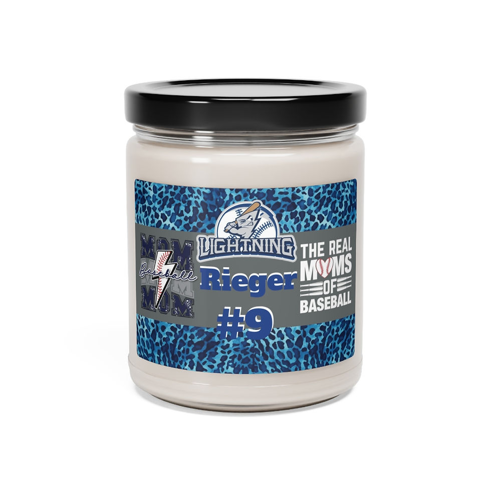 Thumbnail: Lightning Baseball Mom Edition   5 Choices of Scents Soy Candle, 9oz