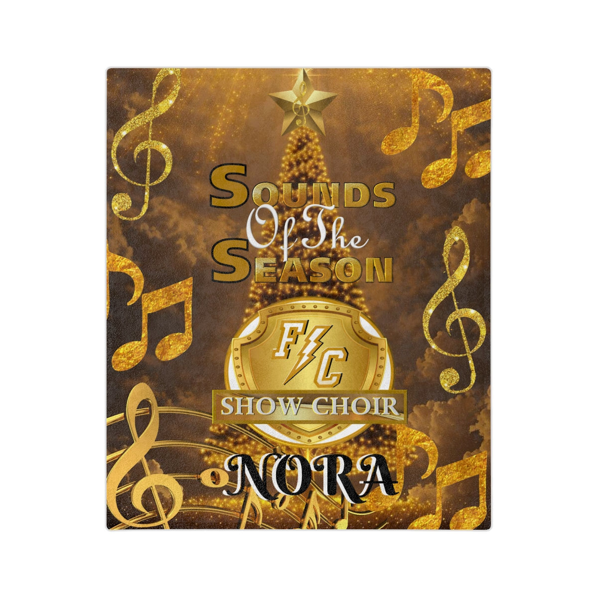 SC GOLD Velveteen Minky Blanket