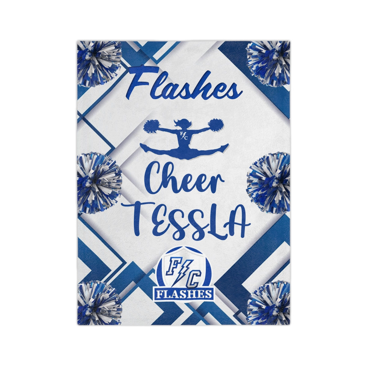 CHEER TESSLA VERSION Velveteen Minky Blanket 1 one sided 40x30 only