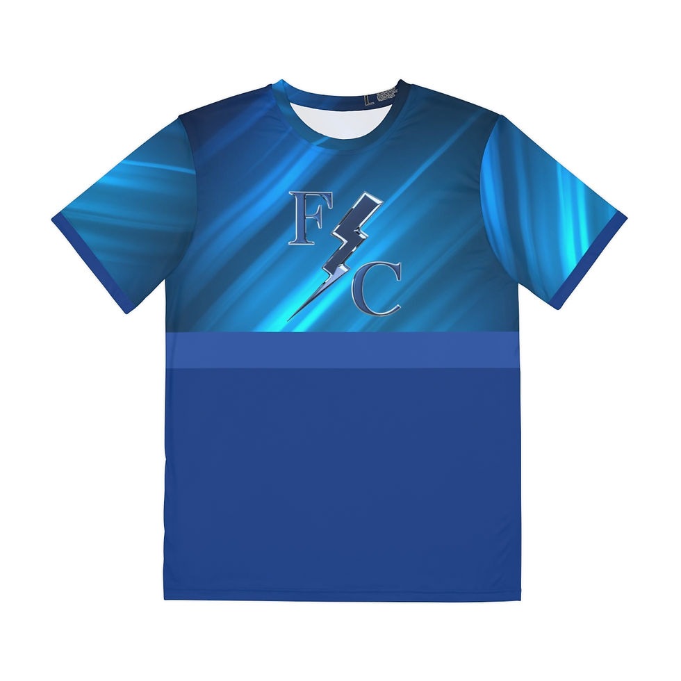 Thumbnail: FC BLUE STEEL BLUE CUSTOM Men's Polyester Tee  