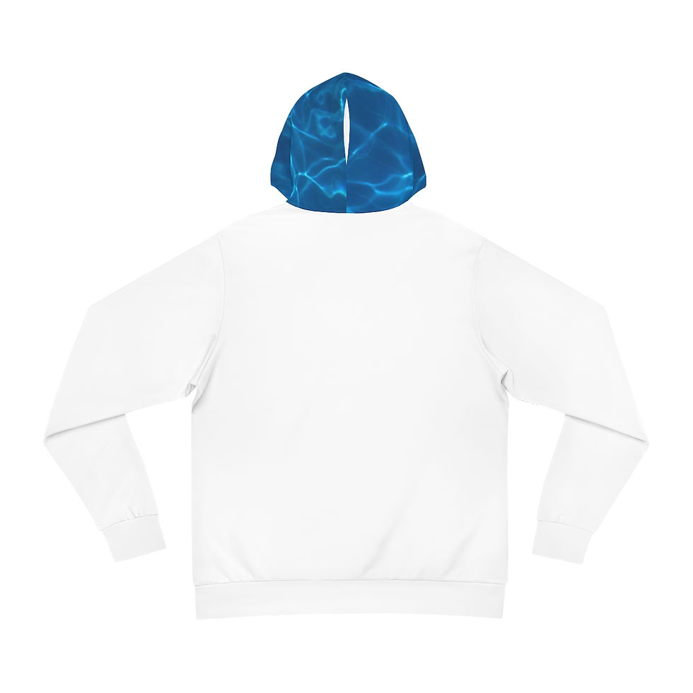 Thumbnail: FC AQUATICS SWIMMING White on White Hoodie (AOP)