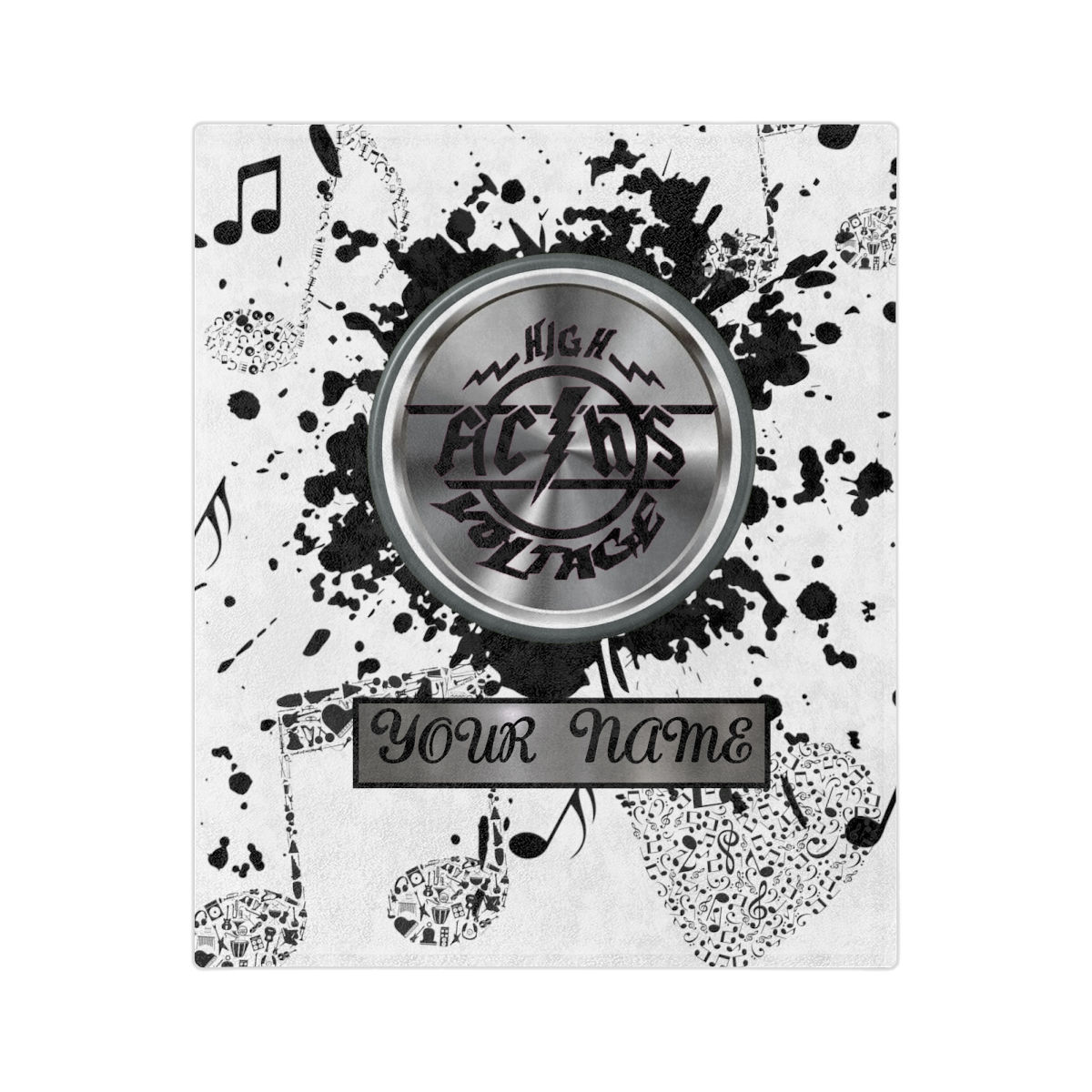 FC HIGH VOLTAGE White 1.2 Edition Velveteen Minky Blanket