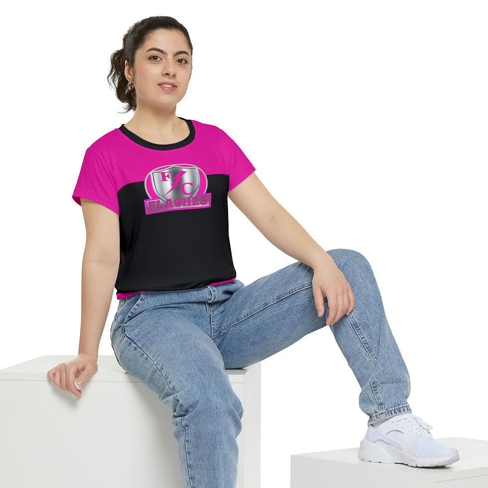 Thumbnail: FC SHIELD PINK & BLACK EDITION Women's Short Sleeve Shirt