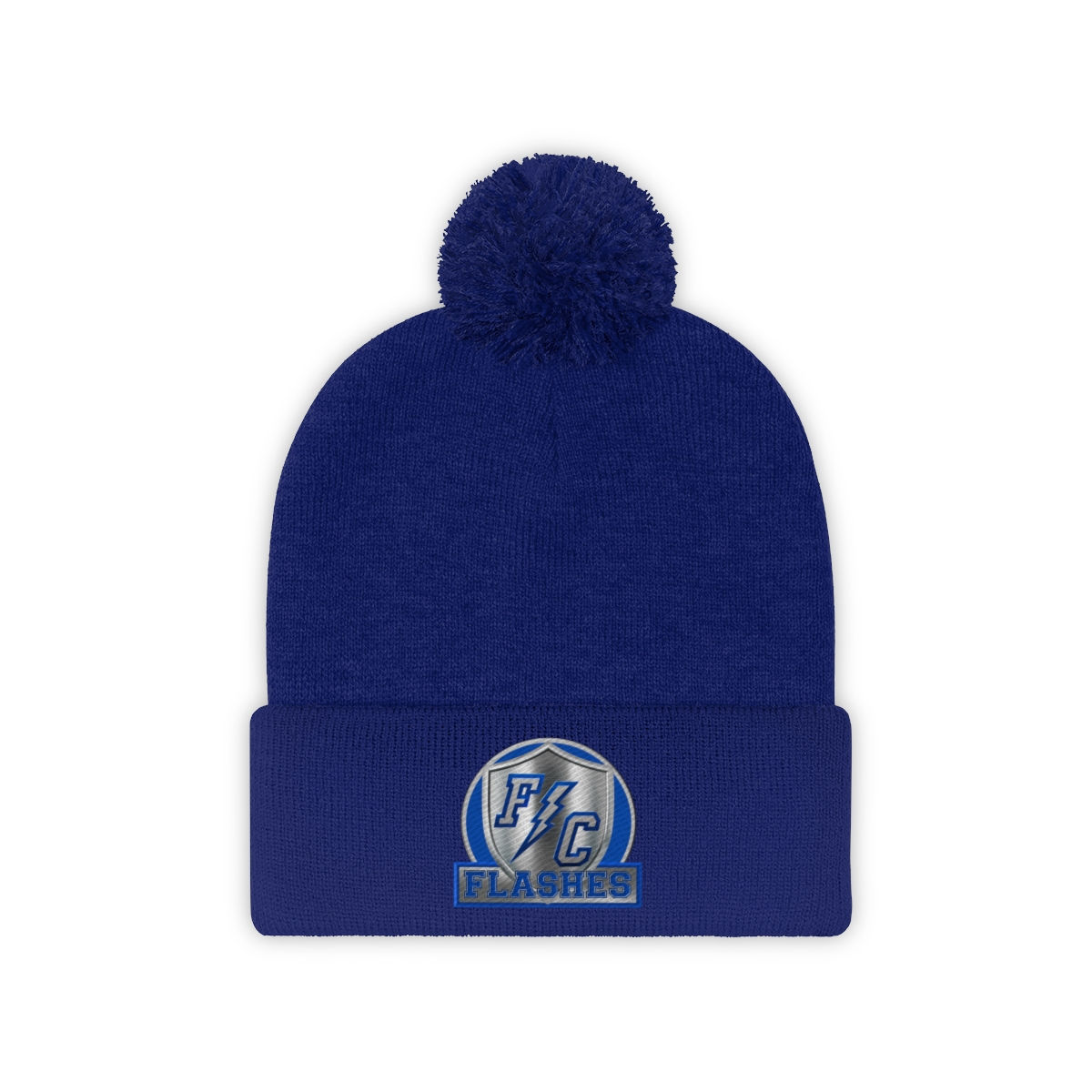 FC SHIELD BLUE Pom Pom Beanie