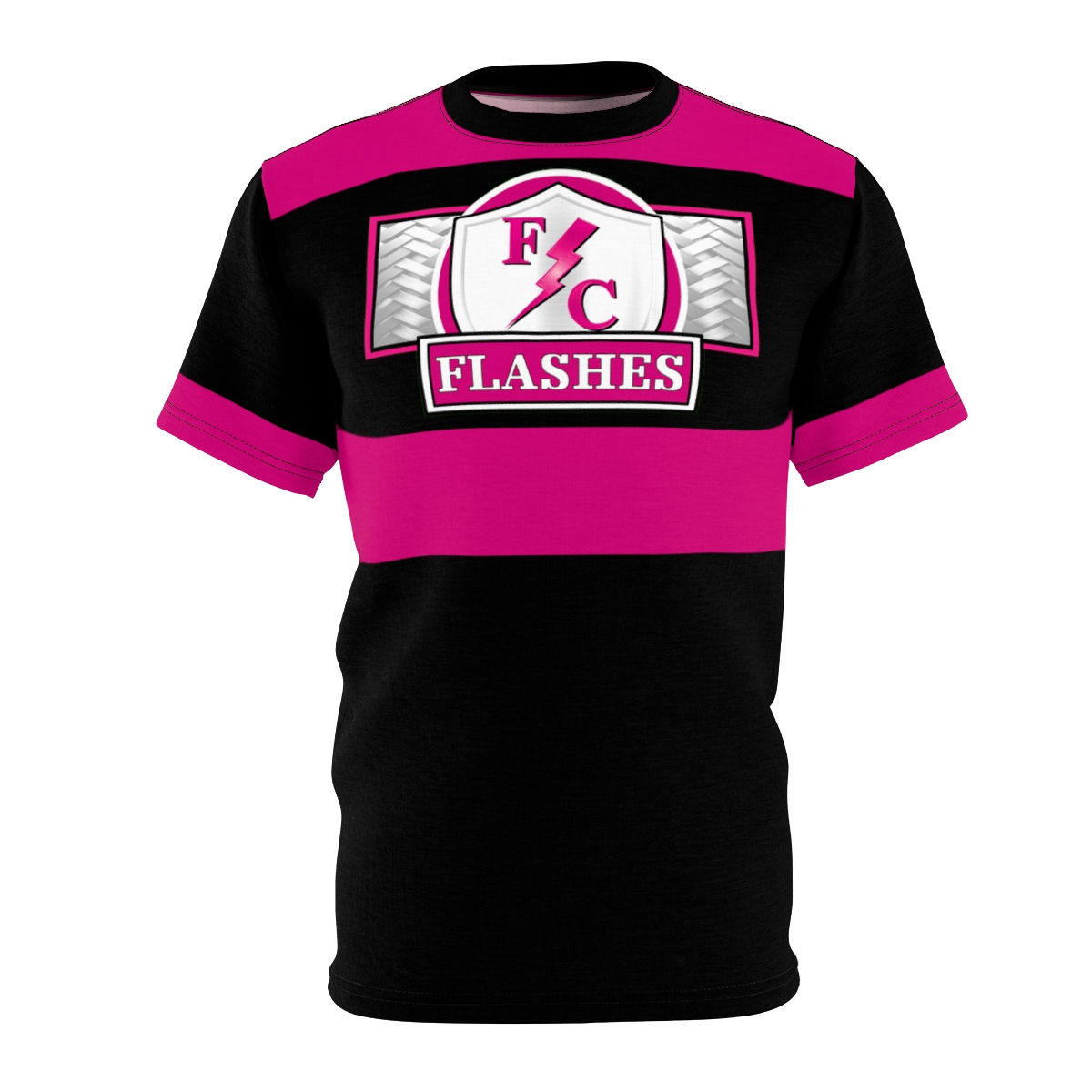 FC FLASHES Black/Pink 2023 Limited Edition Collection Cut & Sew Tee