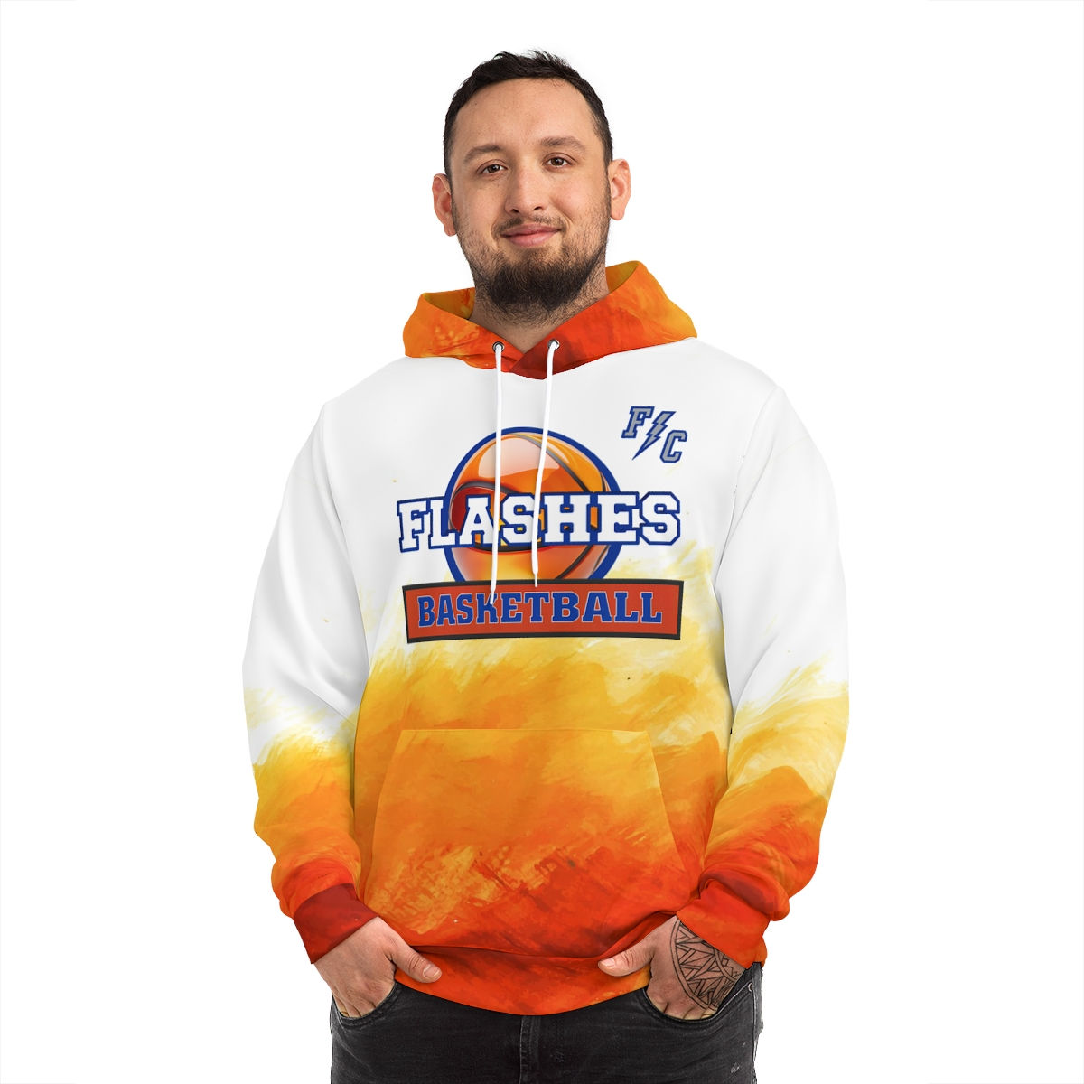 FLASHES BASKETBALL (Limited Edition) 20 produced Hoodie (AOP)